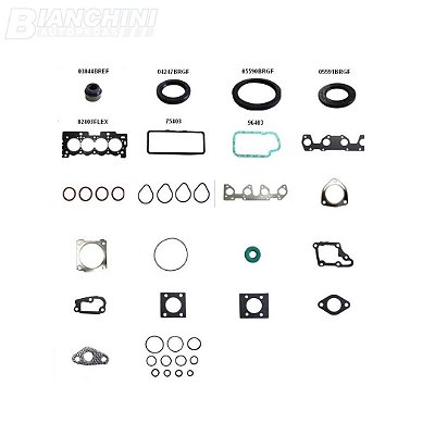 Jogo juntas motor Peugeot-Citroen Sabó 80404flex 207-207-Hoggar-C3