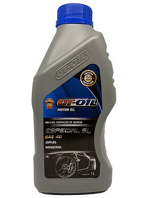 ÓLEO MOTOR MINERAL GT OIL ESPECIAL SL40