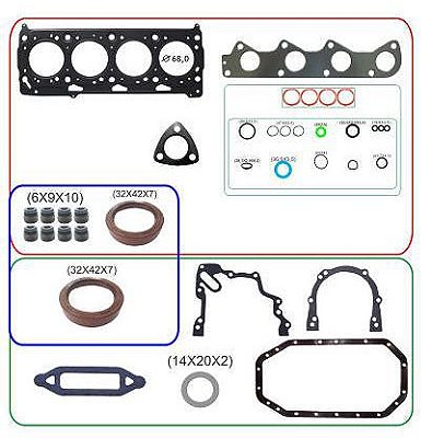 JOGO JUNTAS MOTOR VW FLEX BASTOS 1110103PKR GOL/FOX