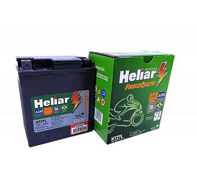 BATERIA  HELIAR MOTO 6AH TITAN150 HELIAR HTZ7L