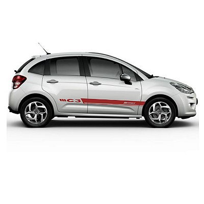 Adesivo para Citroen C3 Faixa CA1 Sport Lateral Fita Colante