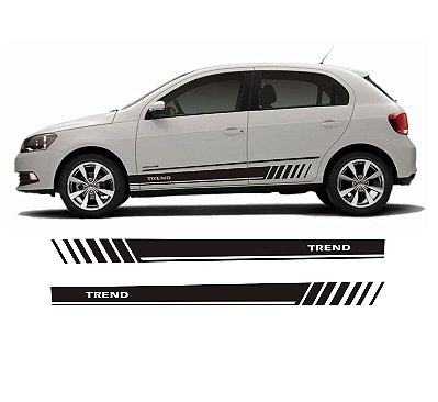 Adesivo Lateral Para Gol e Voyage Faixa TL1 Trend G5 G6 G7 G8 4 Portas Fita Colante