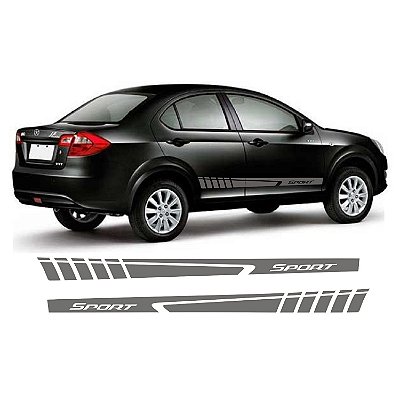 Adesivo Lateral Jac J3 Sport Listra Hatch e Sedan Faixa Colante Fita