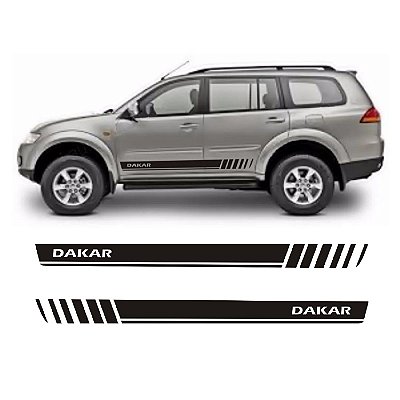 Adesivo Lateral Pajero Dakar Pd1 Mitsubishi Faixa Colante Fita SUV