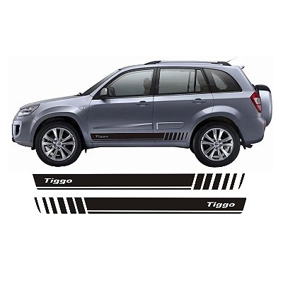 Chery Tiggo G1 Kit TG1 Adesivo Lateral Fita Colante Acessórios SRT Wolf 1