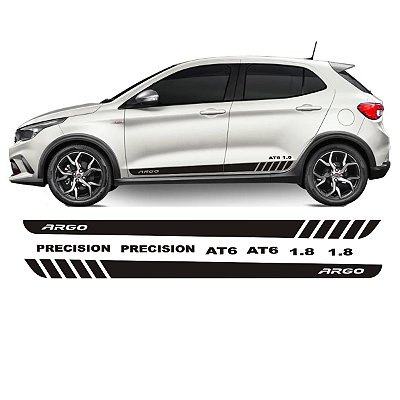 Argo AT6 e Precision 1.8 Faixa Lateral PR1 Adesivo Para Carro Fita Colante Acessórios SRT Wolf 1