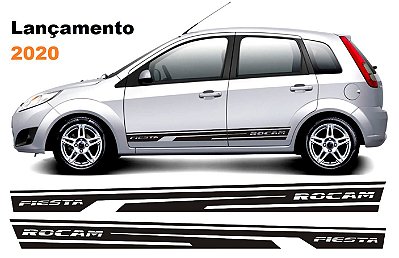 Kit Faixa lateral adesiva tuning para Fiesta G2 modelo Fiesta Quadriculado peças acesórios Fita Colante SRT Wolf 1