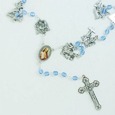 Terço Via Sacra Azul