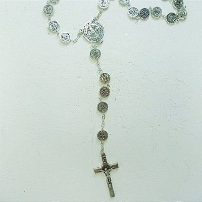 Terço São Bento Metal 10mm