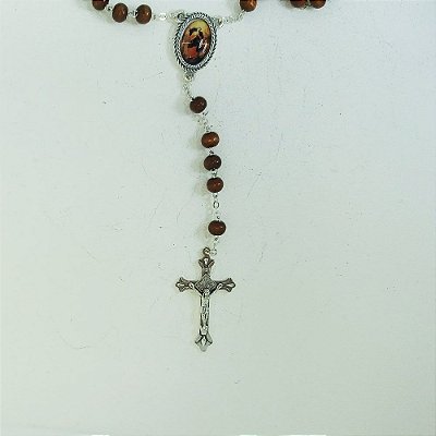 Terço Madeira Nossa Senhora Desatadora Dos Nós 6mm