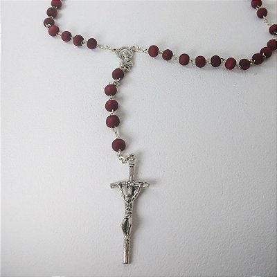 Terço Rosa Perfumado 8mm Aparecida