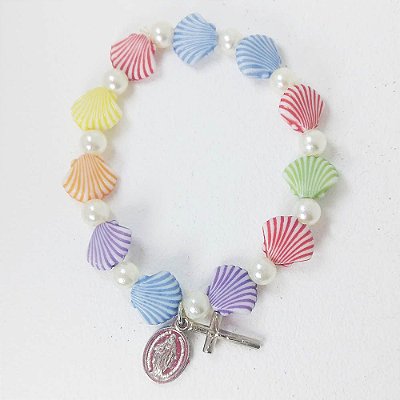 Pulseira Concha Colorida