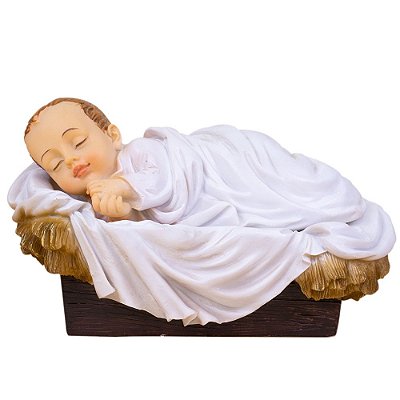 Menino Jesus com Manjedoura 12 CM