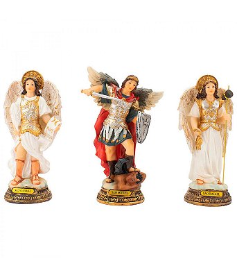 Três Arcanjos - Miguel Gabriel Rafael 16 CM