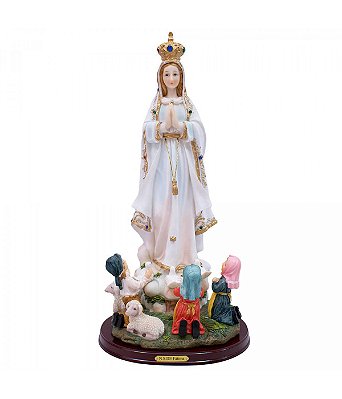 Nossa Senhora de Fátima com Pastores 40 CM