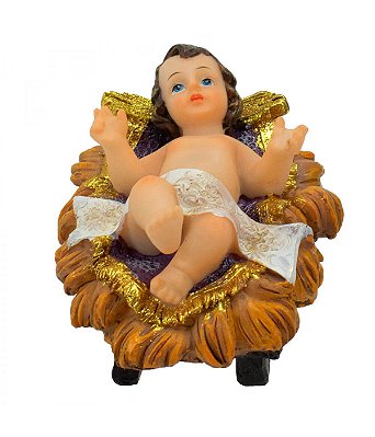 Menino Jesus com Manjedoura 15 CM