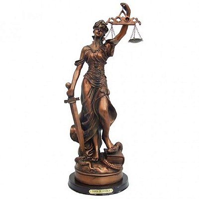 Dama Da Justiça 37 CM Bronze