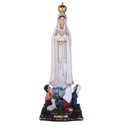 Nossa Senhora de Fátima com Pastores 60 CM