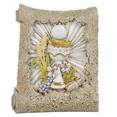 Adorno 8x5 CM Primeira Comunhão Caixa com 04x Unidades