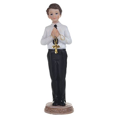 Menino em Pé Primeira Comunhão 18 CM