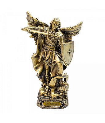 São Miguel Arcanjo Dourado 21 CM