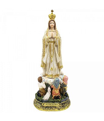 Nossa Senhora de Fátima com Pastores 31 CM