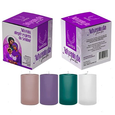 Box Advento em Família Santitá com 04 Velas