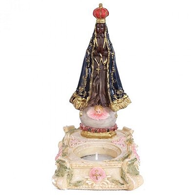 Candelabro Nossa Senhora Aparecida 18 CM