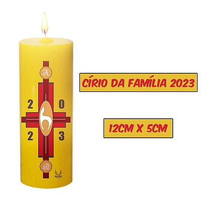 Círio da Família Santitá 12x5 Amarelo