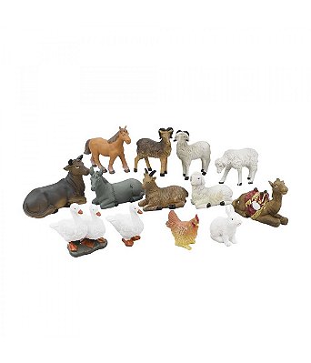 Presépio Animais - 13 peças 7 CM de Altura