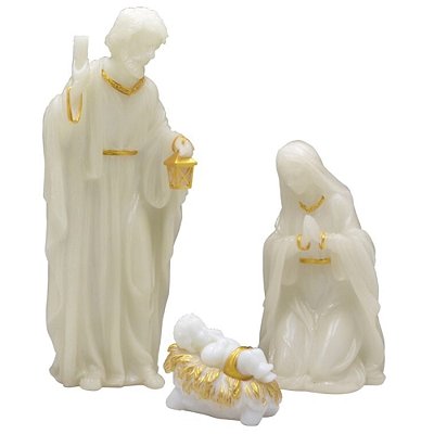 Presépio 3 Peças - Sagrada Família 30 CM - LED