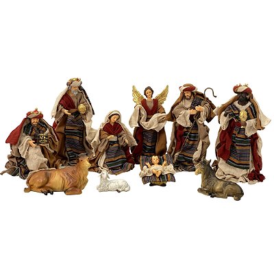 Presépio 10 Peças 25 CM - Roupa Época de Jesus