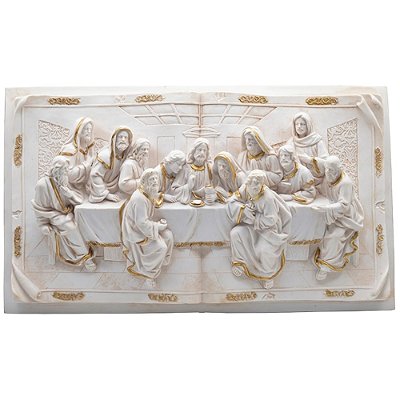 Quadro Santa Ceia 50x28 - Marfim