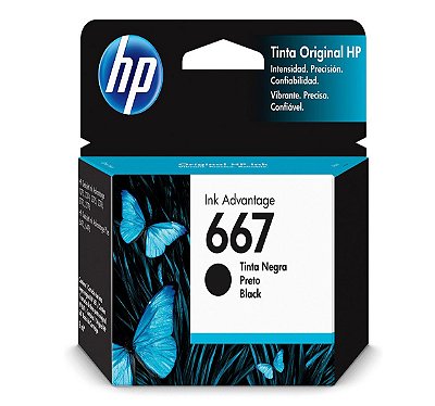 Cartucho HP 667 Preto