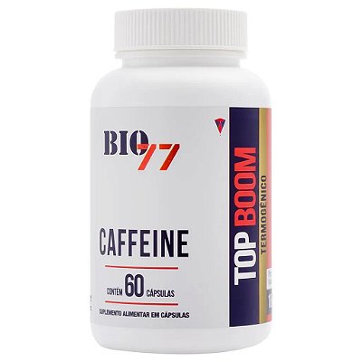 Cafeína 60 Cápsulas  Top Boom - Bio77