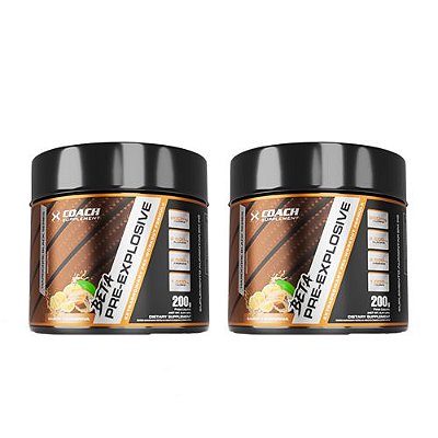 2 Unidades - Beta Pré Explosive (200g) - Coach Nutrition