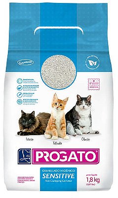 Granulado Sanitário Progato Vida Comfort 1,8kg (Biodegradável 100% Natural)  - sosracoes