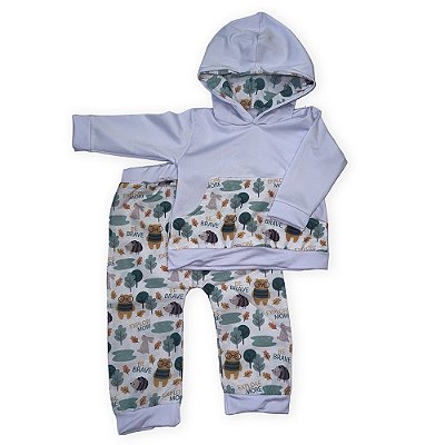 Conjunto para Bebê Menino Urso de Óculos