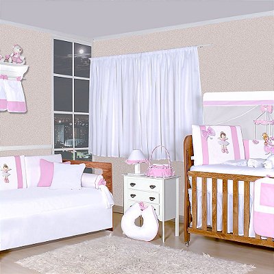 Quarto De Bebê Bela Bailarina Rosa 31 Peças