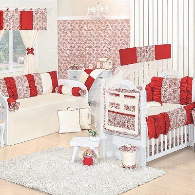 Quarto De Bebê Glamour Luxo 36 Peças