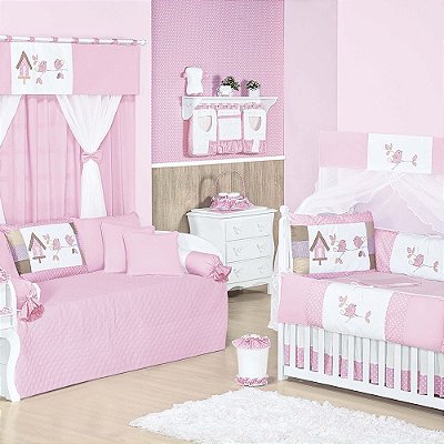 Quarto De Bebê Passarinhos 36 peças