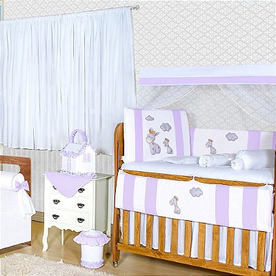 Quarto Completo Girafinha Lilás 23 Peças