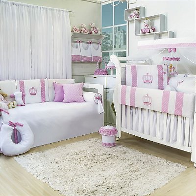 Quarto Completo Rainha Rosa 23 Peças