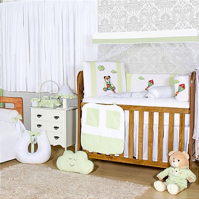 Quarto Completo Urso Pipa Verde 23 Peças