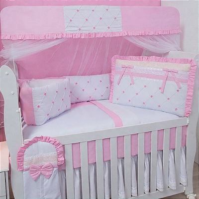 Kit Berço Baby Flower 09 Peças