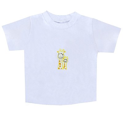 Conjunto Bebê Masculino Camiseta Manga Curta e Bermuda Girafinha