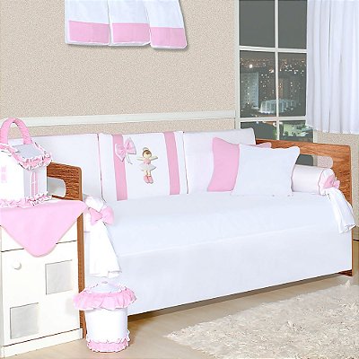 Kit Cama Babá Bela Bailarina Rosa 8 Peças