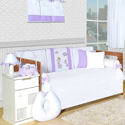 Kit Cama Babá Girafinha Lilás 8 Peças