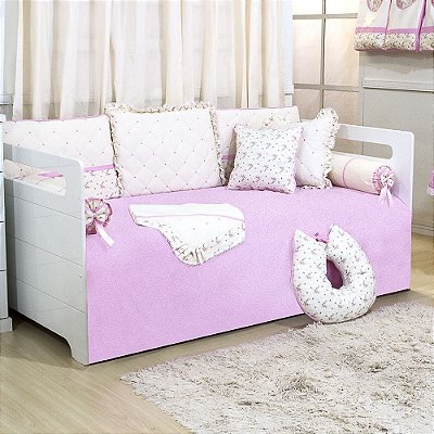 Kit Cama Babá Alicia Floral Luxo