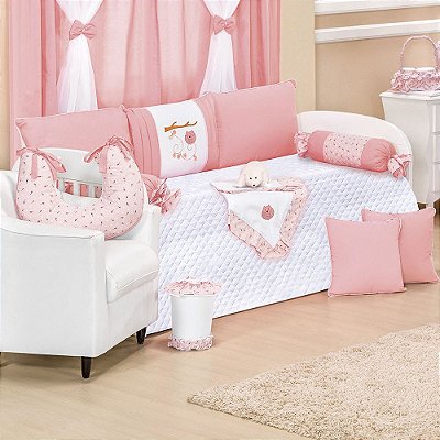 Kit Cama Babá Corujita 8 Peças